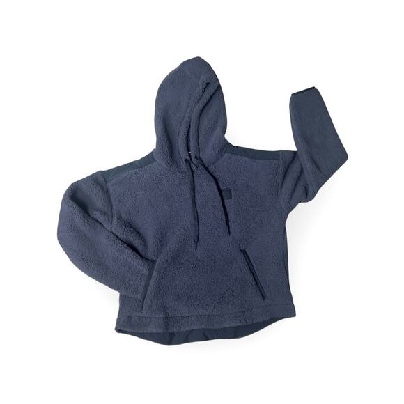 Under Armour Tops - Under Armour Women's UA Sherpa Fleece Pullover Dark Gray Hooded Jacket